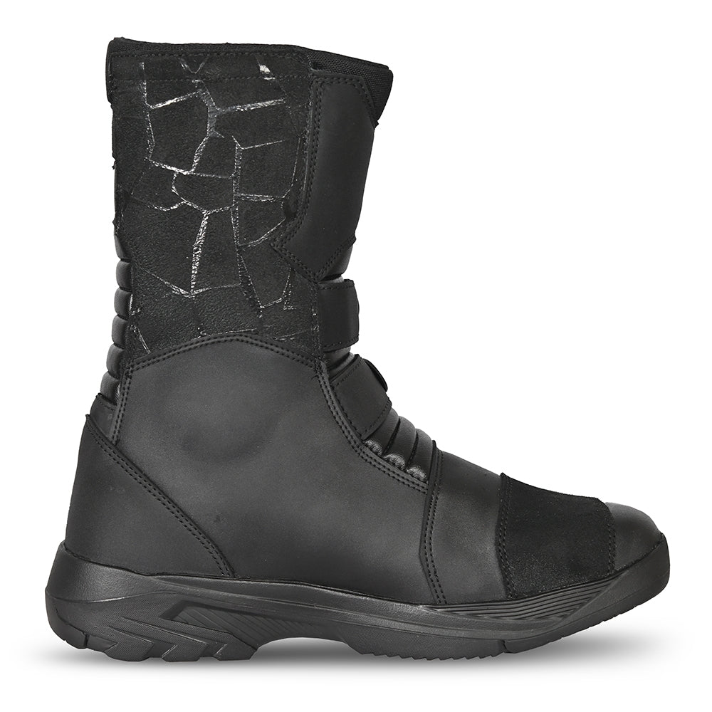 R-TECH TRAVELER WP Moto Couro Botas Preto - Imagem do lado direito de Boots
