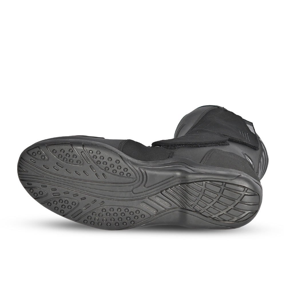 R-TECH TROJAN LUNAR Moto Couro Botas Preto - Imagem da alma inferior de Boots