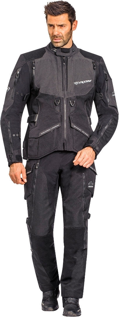 IXON RAGNAR Aventura Chaqueta Textil Moto Negro/Antracita – 3 – Maximomoto PT