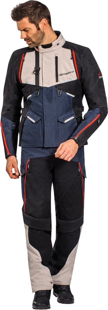 IXON EDDAS Motorcycle Textile Tourism Chaqueta Grege/Marine Blue/Black – 3 – Maximomoto PT