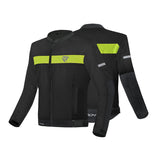 R-TECH SUPER LIGHT CHAQUETA DE MOTO NEGRO AMARILLO FLOU