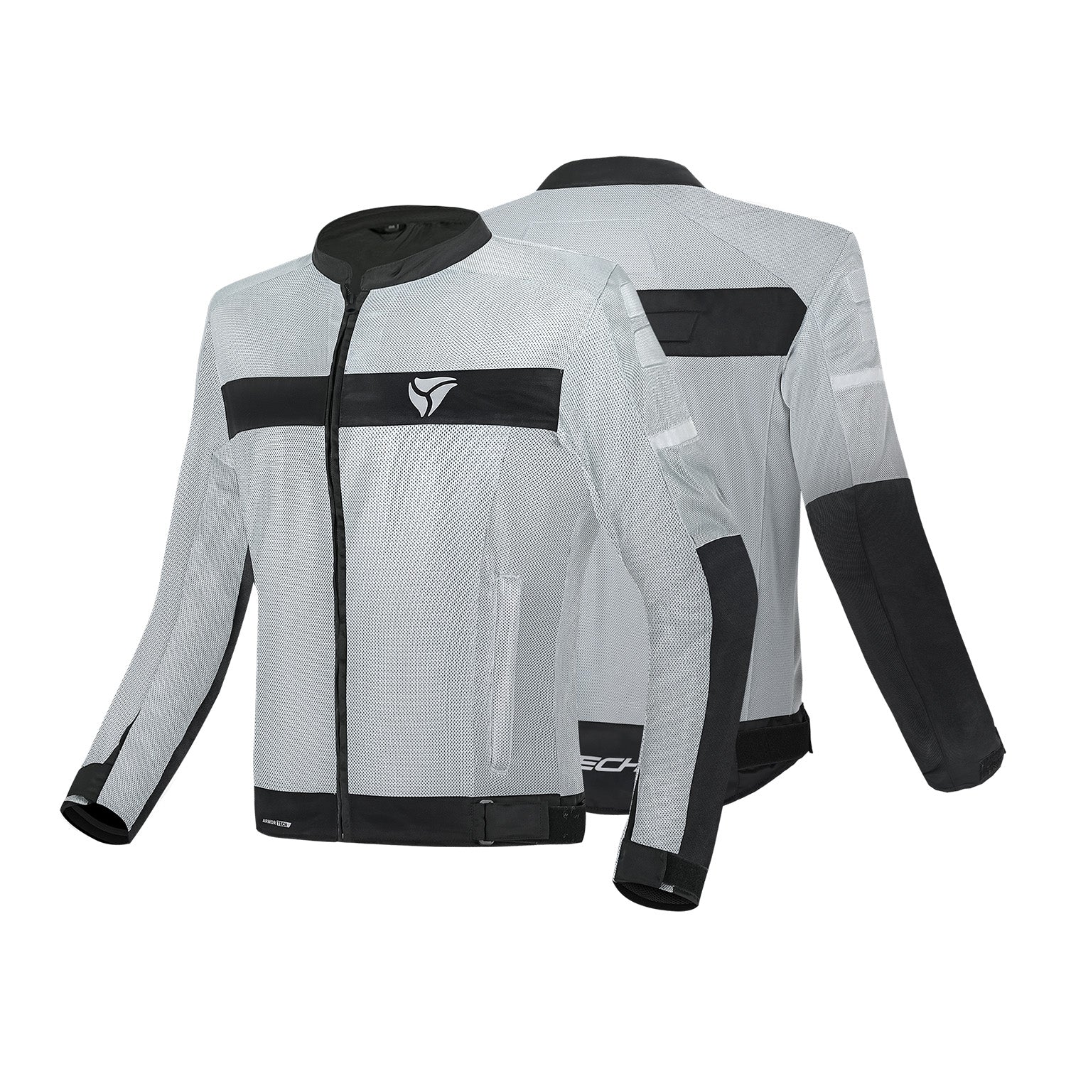 R-TECH SUPER LIGHT CHAQUETA DE MOTO GRIS NEGRO – 2 – Maximomoto PT
