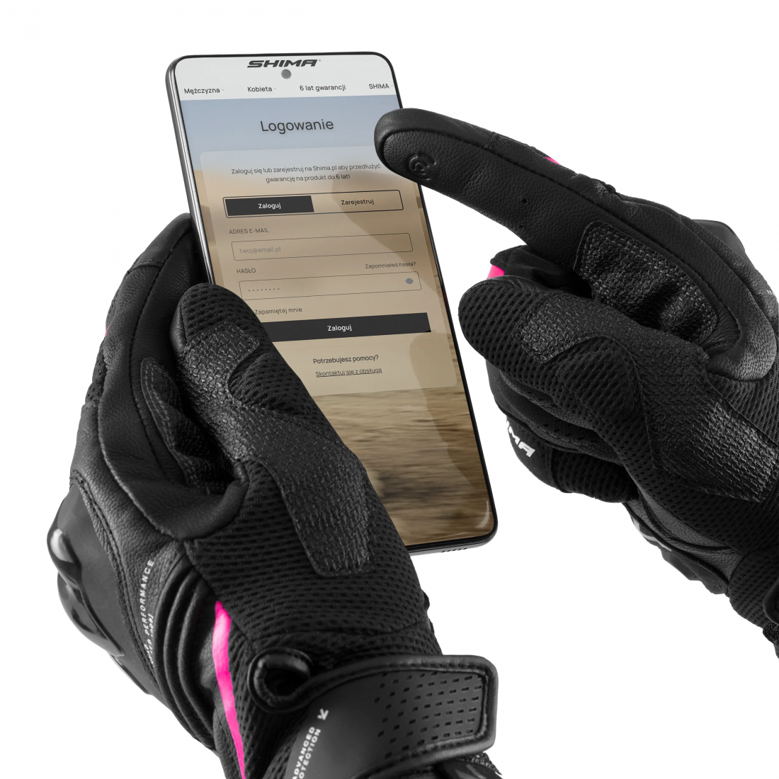 SHIMA SPARK 3.0 GUANTES DE MUJER NEGRO ROSA – 7 – Maximomoto PT