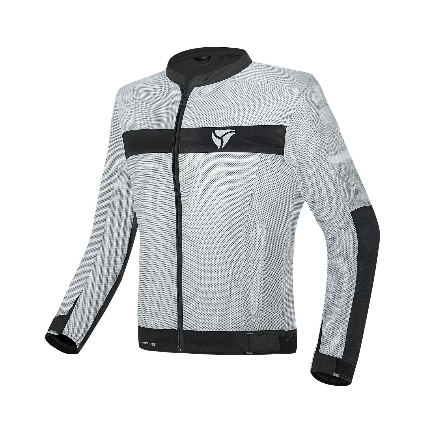 R-TECH SUPER LIGHT CHAQUETA DE MOTO GRIS NEGRO – 1 – Maximomoto PT