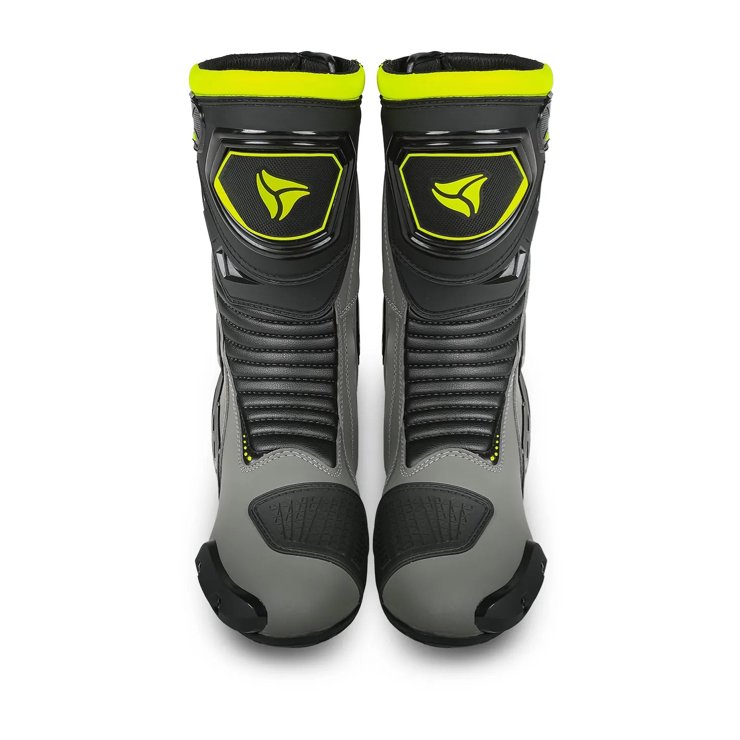 R-TECH TORNADO 2.0 Botas De Couro Cinza Preto Amarillo Fluo – 4 – Maximomoto PT