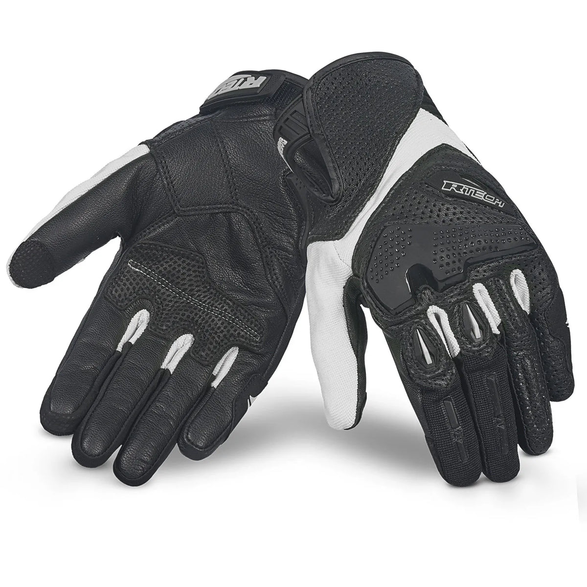 R-TECH KNIGHT RIDER Luvas De Moto Homem Gelo Preto