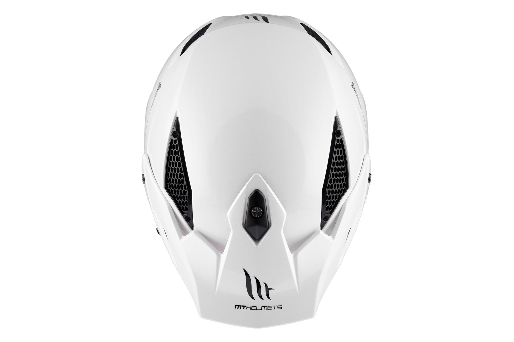 MT DISTRICT SV SOLID A0 MOTO ABERTO CAPACETE BRANCO