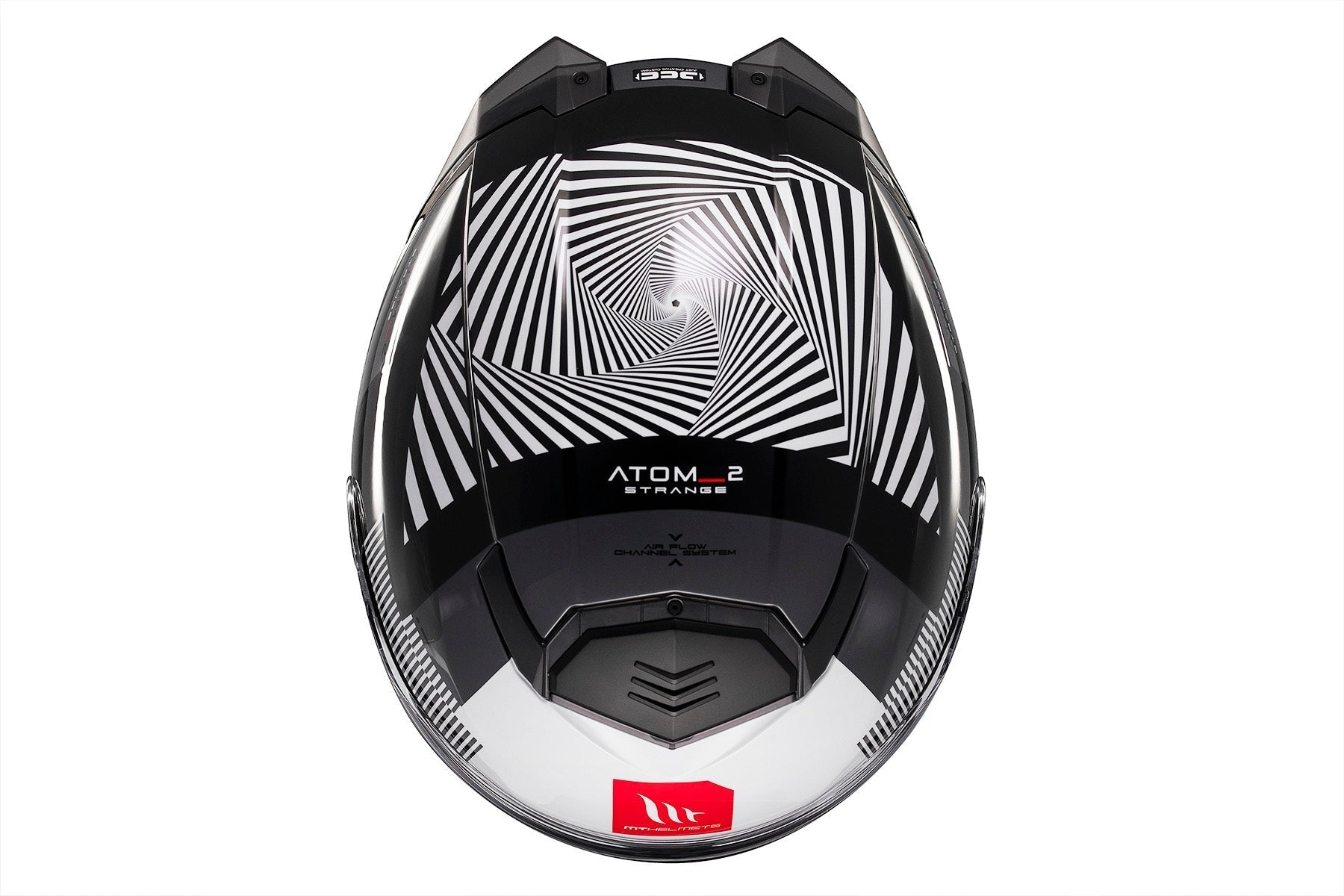 MT Atom 2 Strange B2 con parte delantera abatible   brillante Casco de motocicleta – 6 – Maximomoto PT