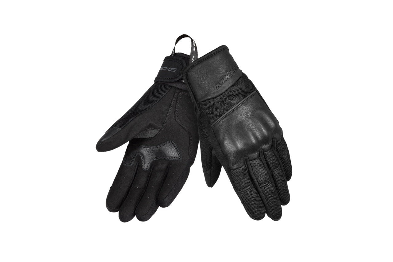 SEVENTY SD-C38 Icon Preto Guante de cuero motocicleta para hombre – 1 – Maximomoto PT