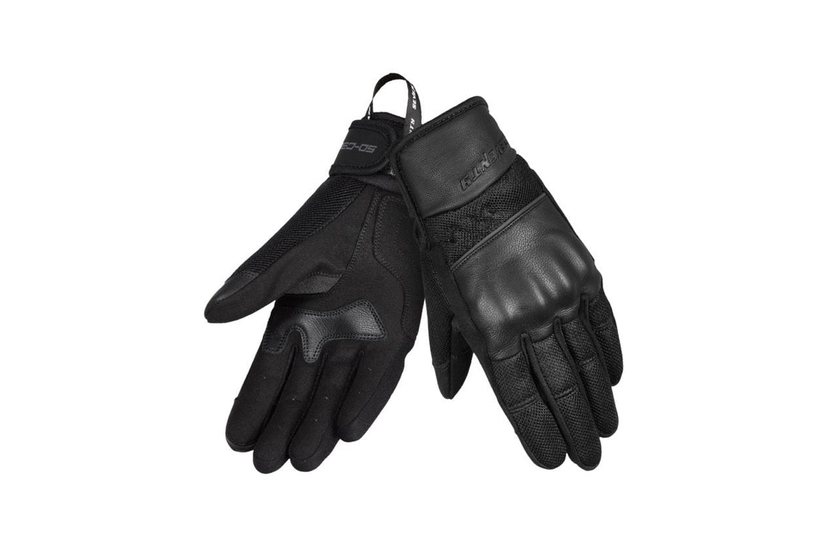 SEVENTY SD-C38 Icon negro Guante de cuero motocicleta para hombre