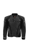 SEVENTY SD-JL24 Spoiler casacos de motociclista negra para hombre