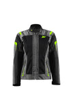 Seventy SD-JT68 casacos de moto Sahara Summer para mujer gris/amarillo fluorescente