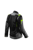 Seventy SD-JT68 casacos de moto Sahara Summer para mujer gris/amarillo fluorescente