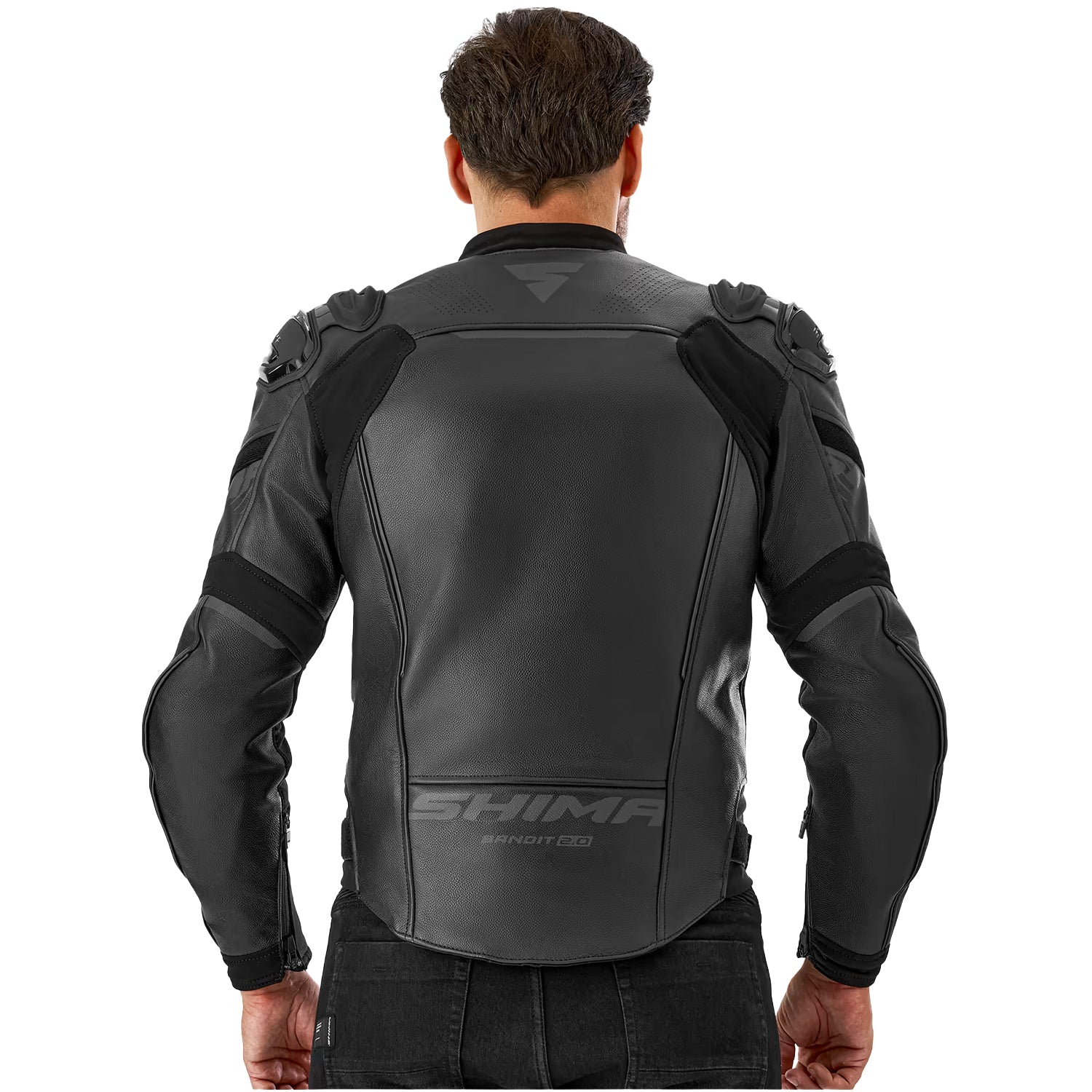 SHIMA BANDIT 2 Moto Couro Homem Casacos Preto – 5 – Maximomoto PT