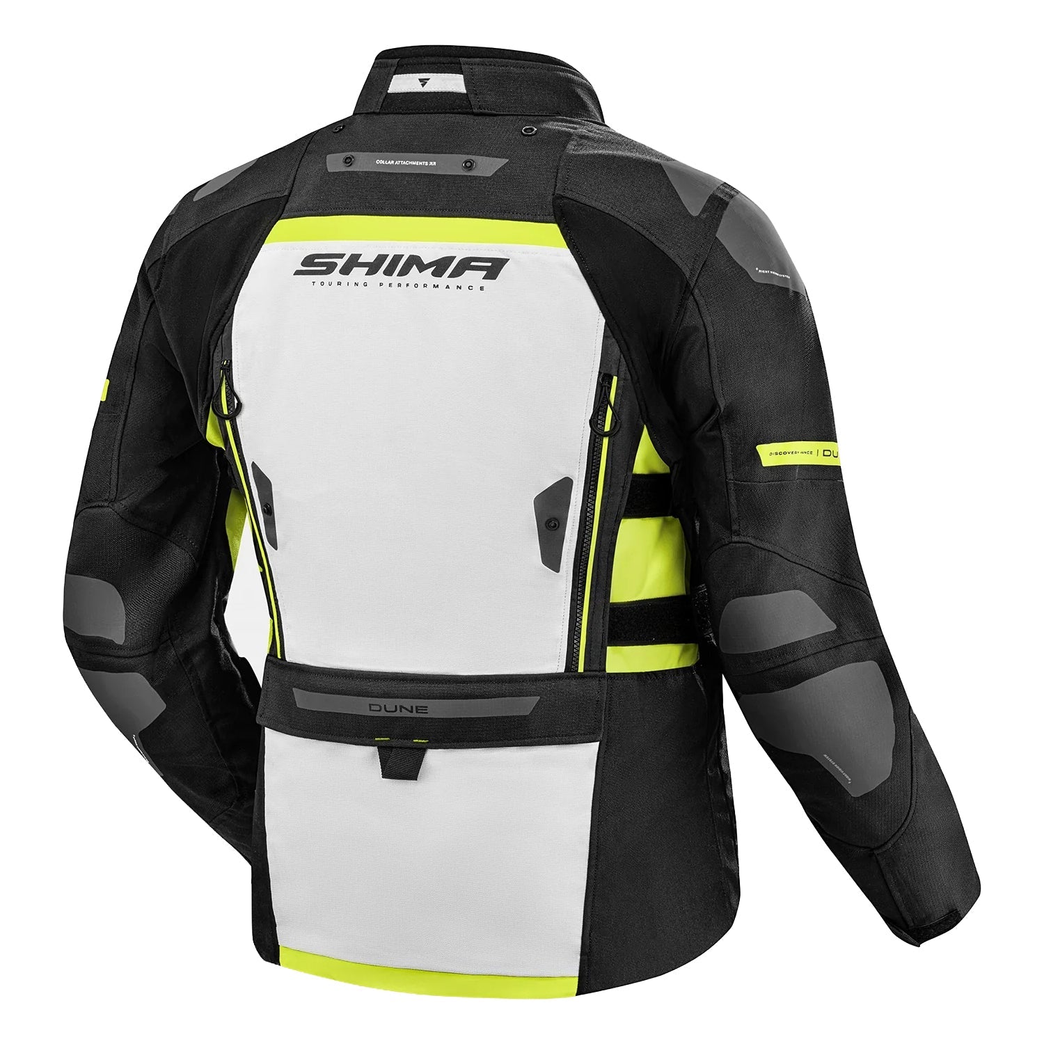 SHIMA DUNE CHAQUETA TEXTIL DE MOTOCICLETA HOMBRE AMARILLO – 2 – Maximomoto PT