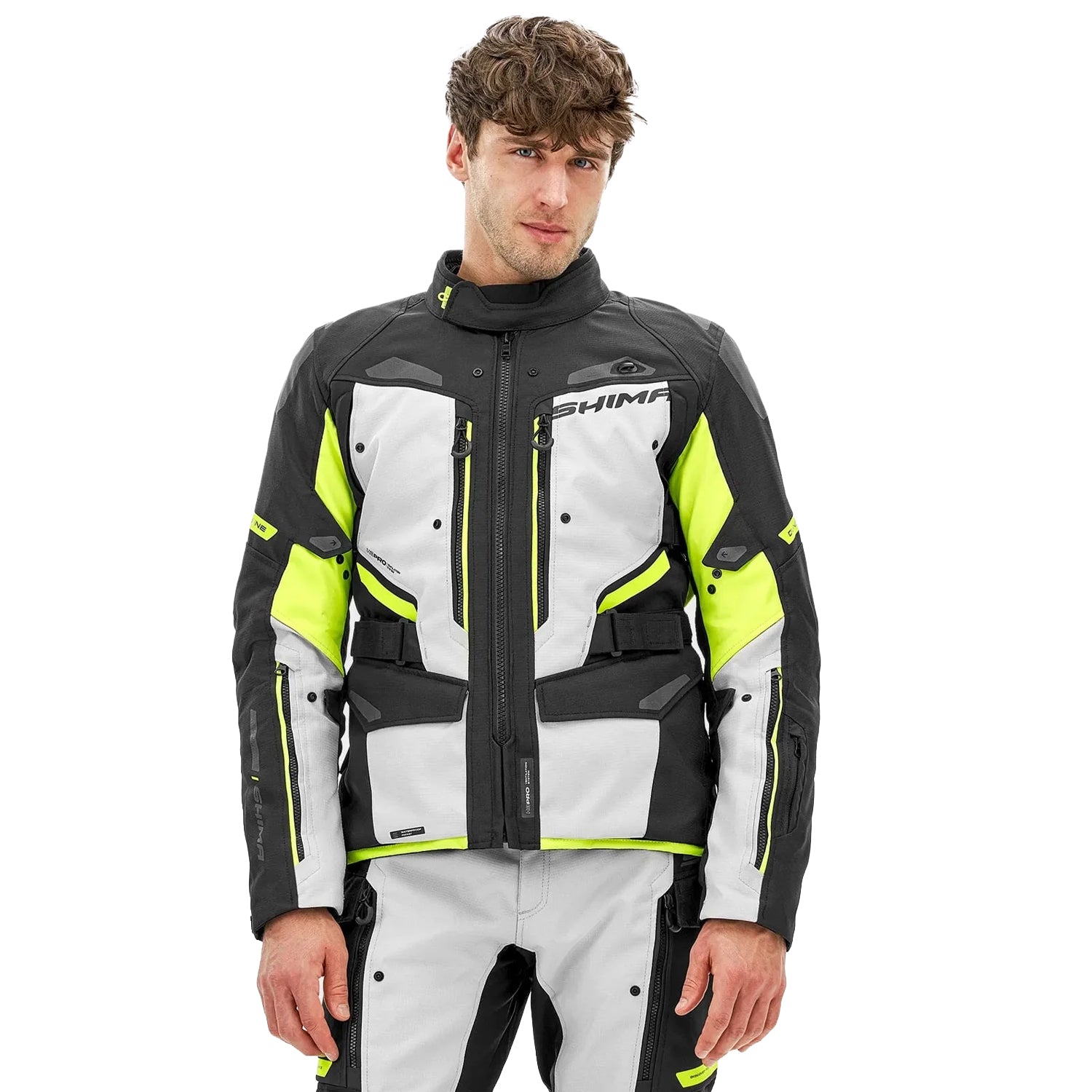 SHIMA DUNE CHAQUETA TEXTIL DE MOTOCICLETA HOMBRE AMARILLO – 3 – Maximomoto PT