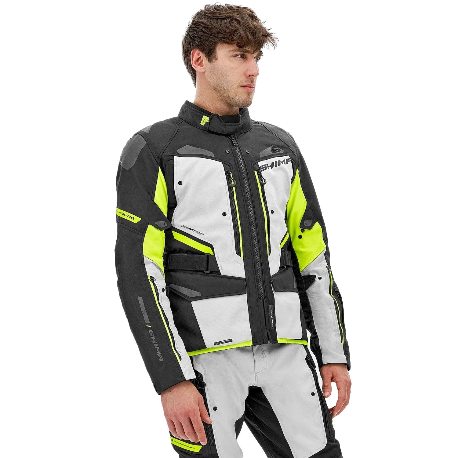 SHIMA DUNE CHAQUETA TEXTIL DE MOTOCICLETA HOMBRE AMARILLO – 5 – Maximomoto PT