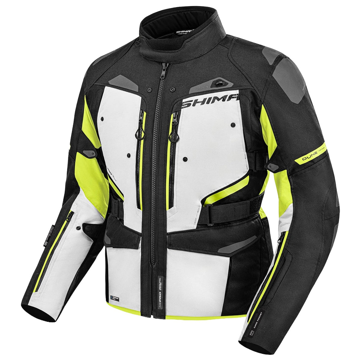 SHIMA DUNE CHAQUETA TEXTIL DE MOTOCICLETA HOMBRE AMARILLO