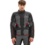 SHIMA DUNE CHAQUETA TEXTIL DE MOTOCICLETA HOMBRE NEGRO ROJO
