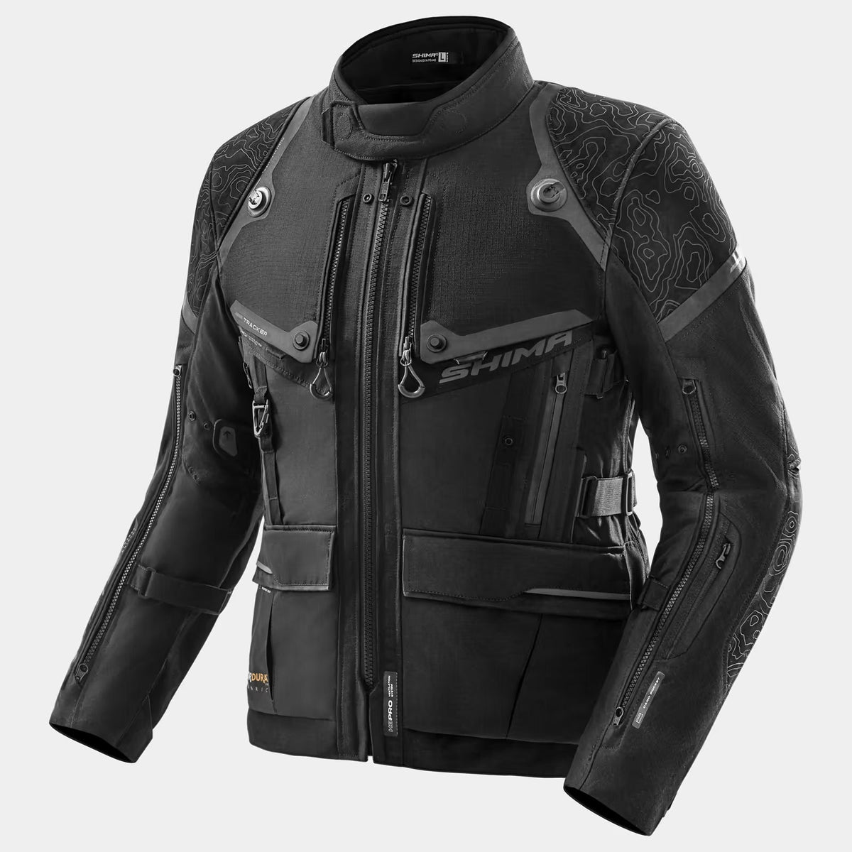SHIMA TRACKER CASACOS DE MOTO HOMEM PRETO