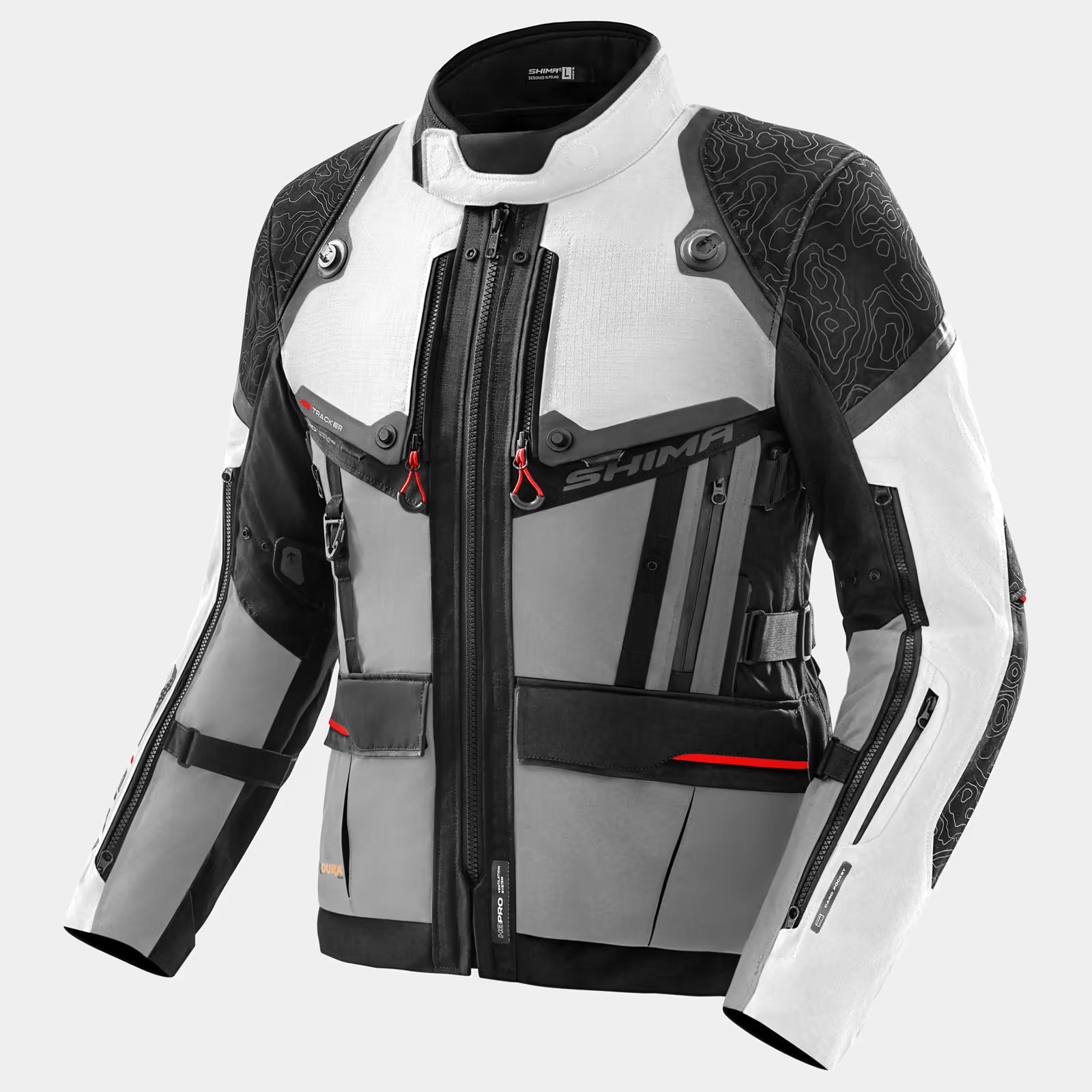 SHIMA TRACKER HOMBRE DE MOTO DE TURISMO CHAQUETA GRIS – 1 – Maximomoto PT
