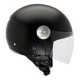 GIVI 10.7 MINI-J TURISMO MOTO DEMI-JET CAPACETE PRETO FOSCO N900