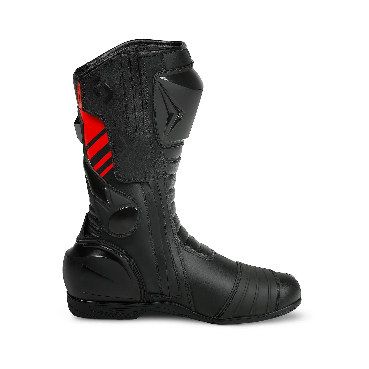 SHUA SUPER TECH Motorcycle Boots, Black and Red Leather – 2 – Maximomoto PT