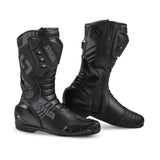 SHUA SUPER TECH Motorcycle Leather Boots Black