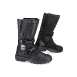 SHUA DISCOVERY Moto Couro Longo Botas Preto
