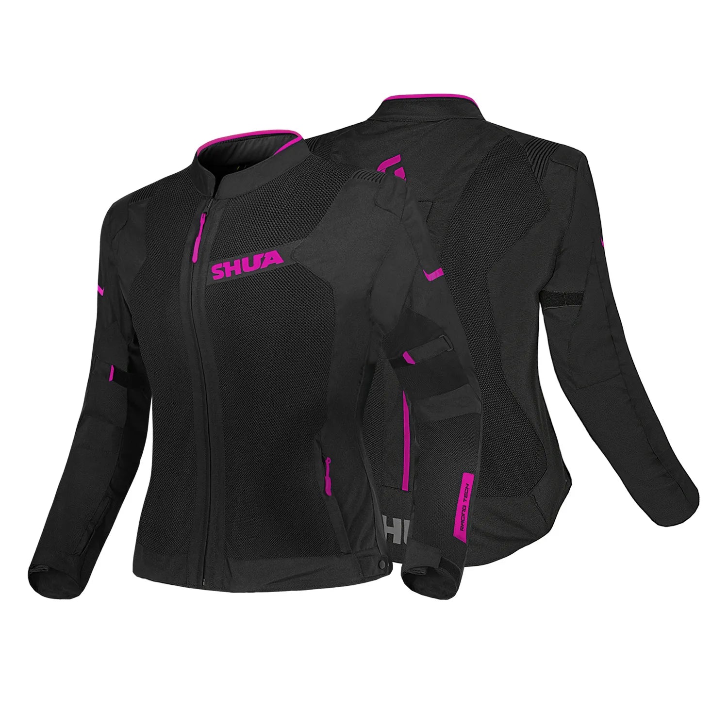 SHUA GRAVITY MESH 2.0 SENHORA CASACOS DE MOTO PRETO ROSA – 2 – Maximomoto PT