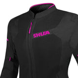 SHUA GRAVITY MESH 2.0 SENHORA CASACOS DE MOTO PRETO ROSA