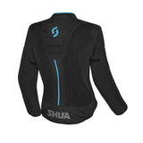 SHUA GRAVITY MESH 2.0 SENHORA CASACOS DE MOTO PRETO TURQUÊS