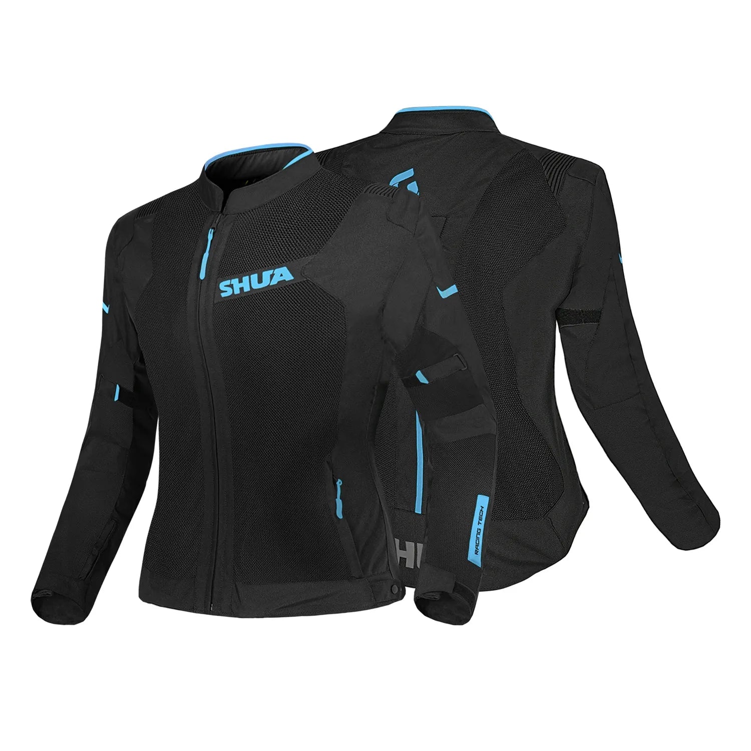 SHUA GRAVITY MESH 2.0 SENHORA CASACOS DE MOTO PRETO TURQUÊS – 2 – Maximomoto PT