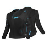 SHUA GRAVITY MESH 2.0 SENHORA CASACOS DE MOTO PRETO TURQUÊS