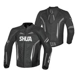 SHUA INFINITY BLACK LEATHER JACKET