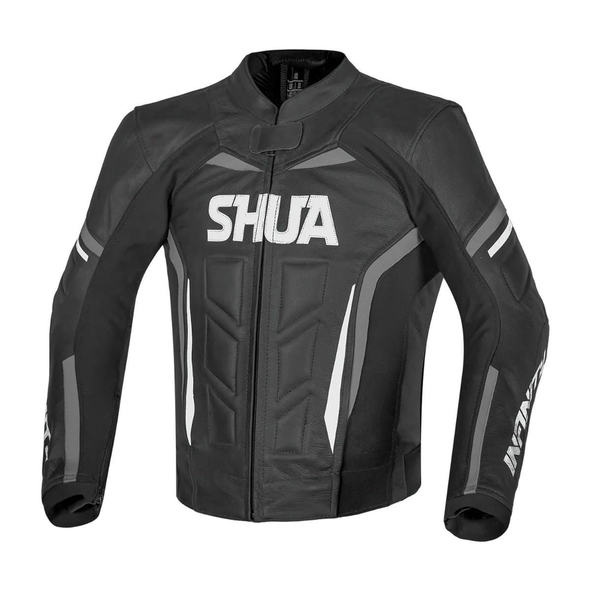SHUA INFINITY BLACK LEATHER JACKET