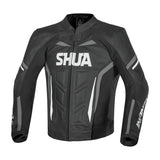 SHUA INFINITY BLACK LEATHER JACKET