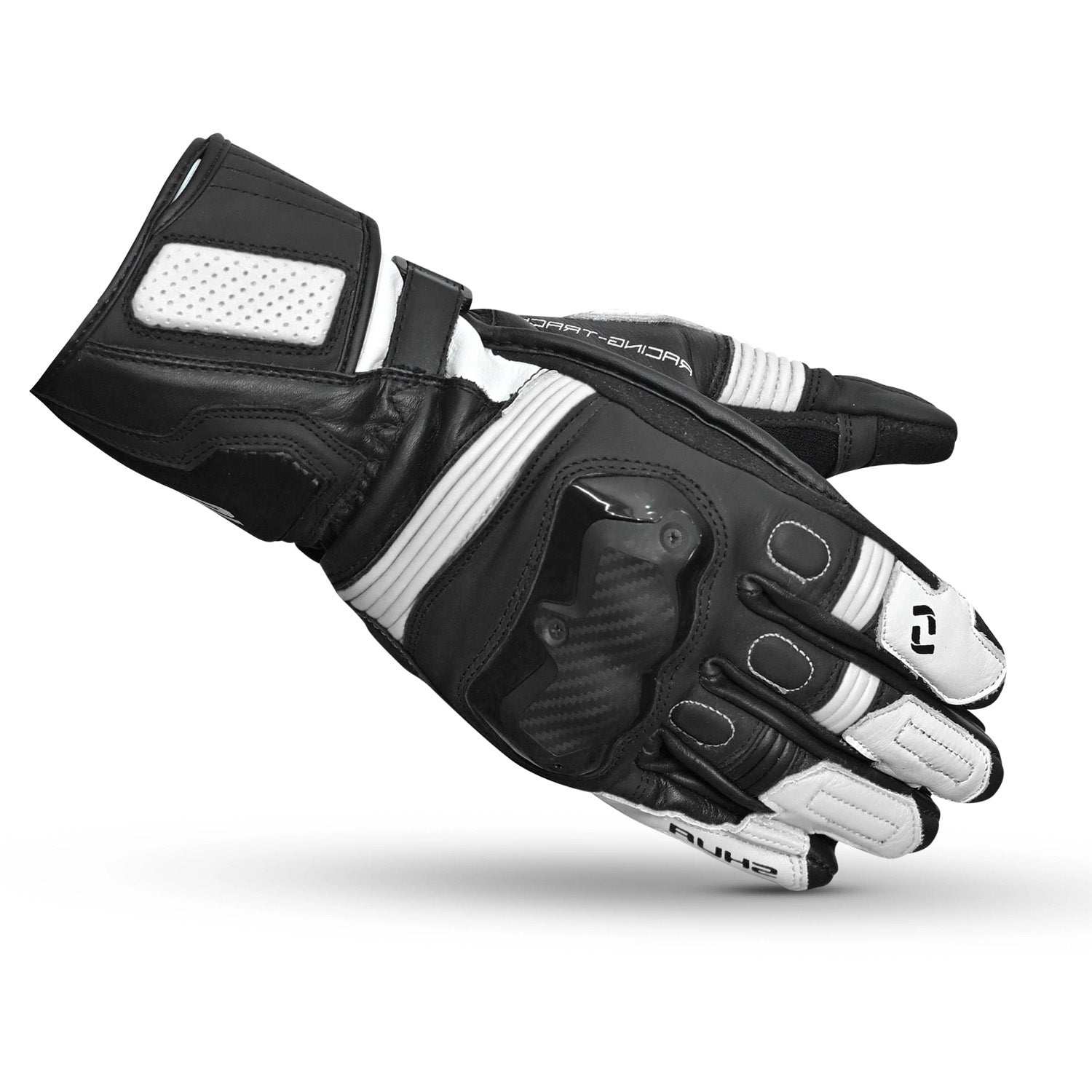 SHUA RANGER PRO Luvas De Moto Corrida Homem Preto Branco – 2 – Maximomoto PT