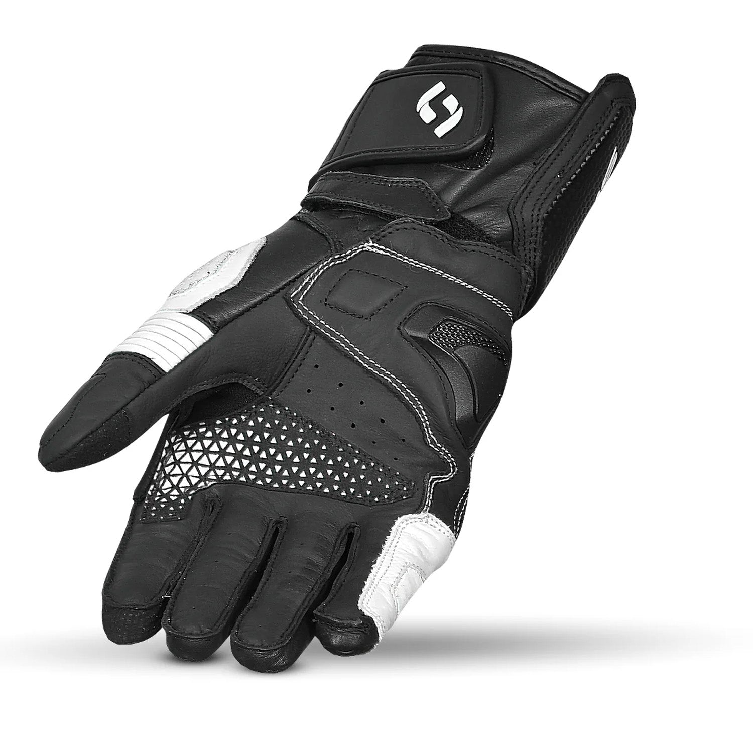 SHUA RANGER PRO Luvas De Moto Corrida Homem Preto Branco – 3 – Maximomoto PT