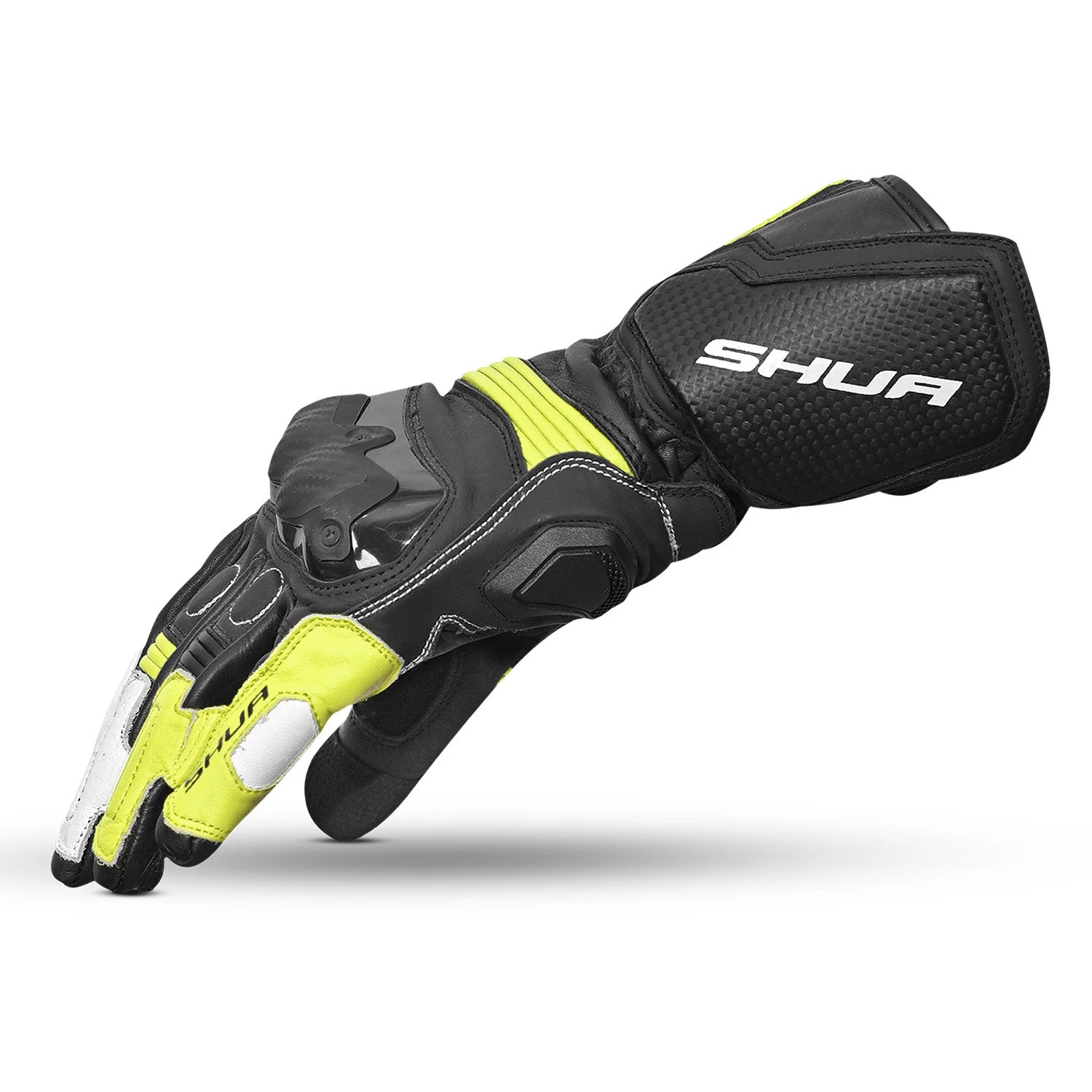 SHUA RANGER PRO Luvas De Moto Corrida Homem Preto Blanco Amarillo – 4 – Maximomoto PT