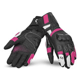 SHUA RANGER PRO Moto Senhora Luvas Preto ranco Fusia