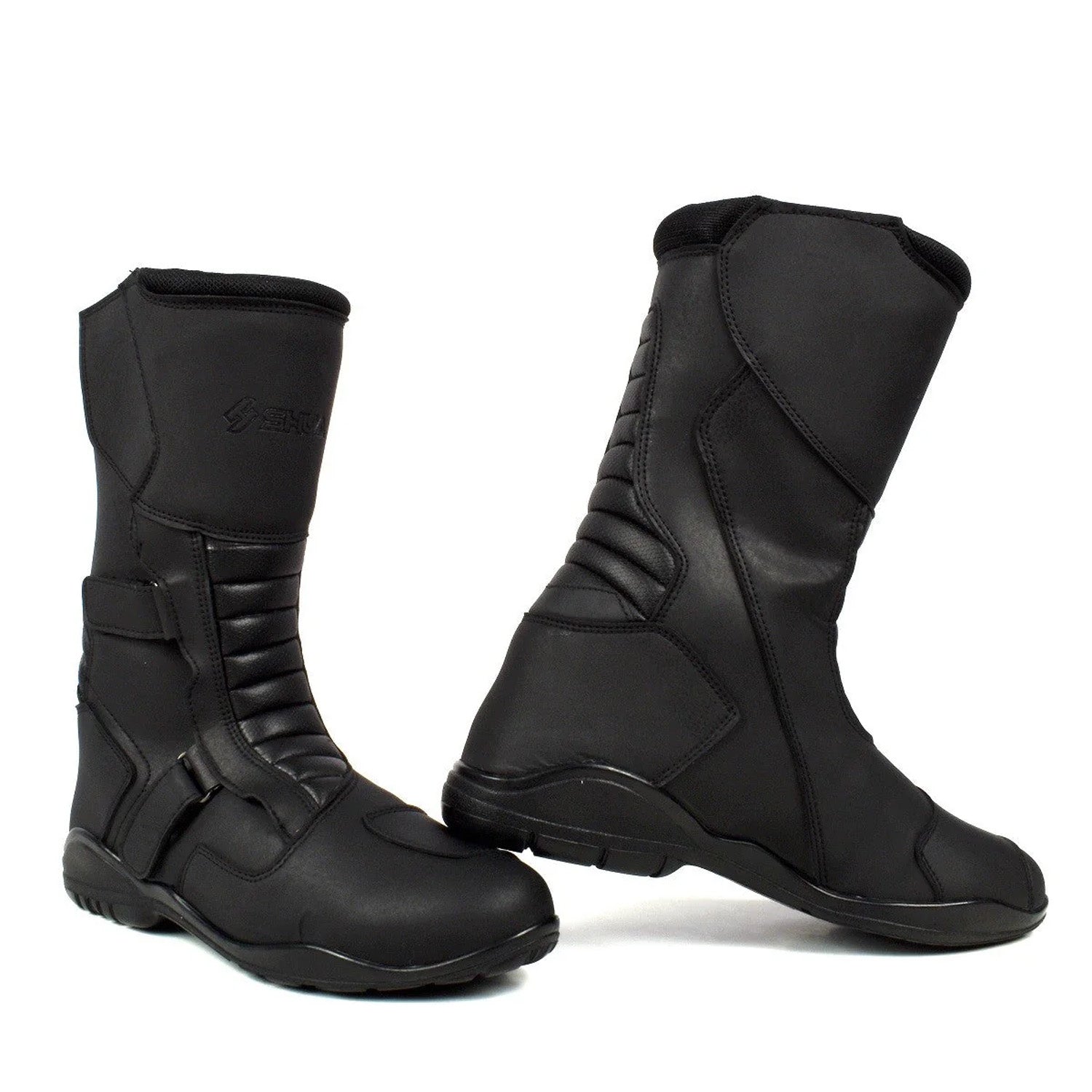SHUA SHADOW WP Motorcycle Leather Boots Black – 1 – Maximomoto PT