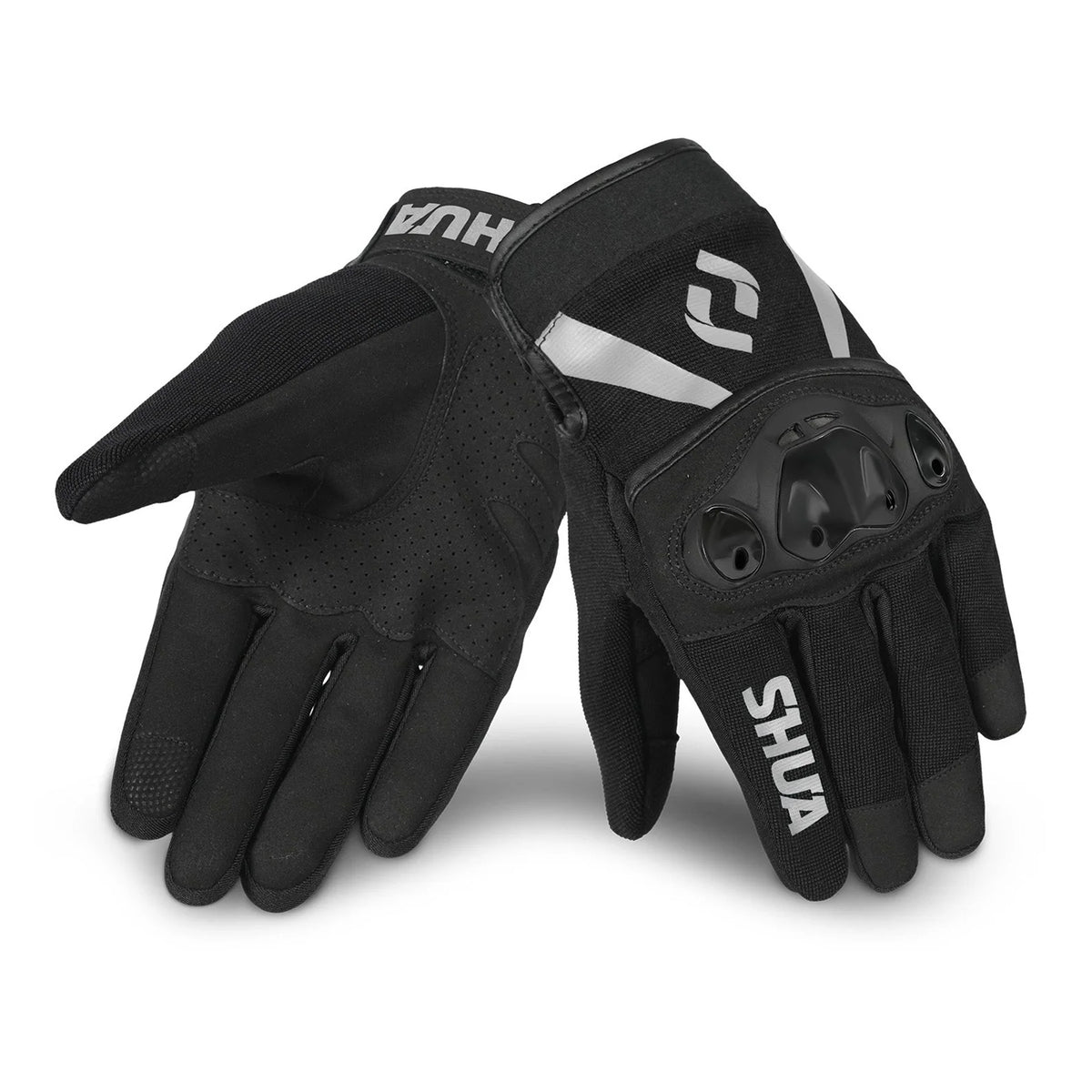 SHUA SHOT Moto Homem Textil Luvas Preto