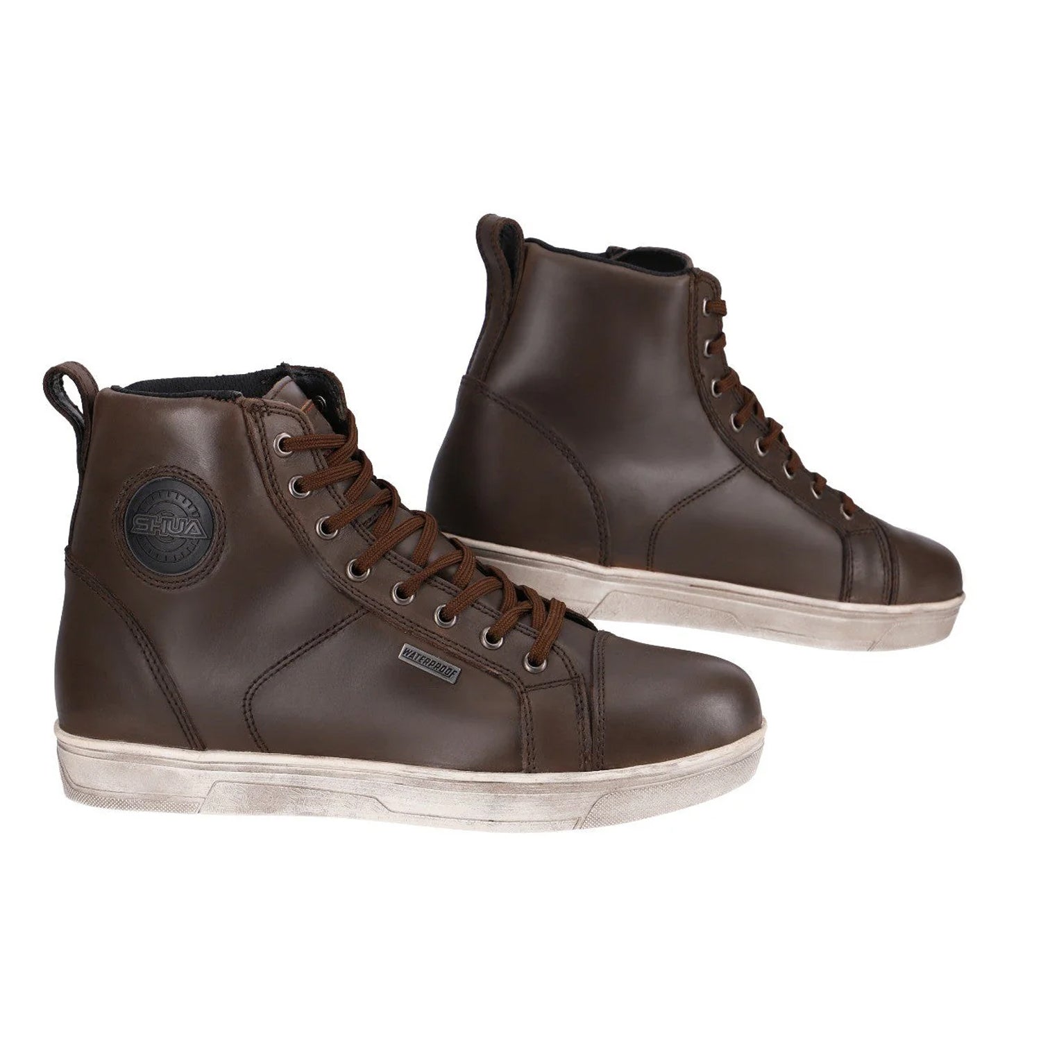 SHUA STREET WP Botas De Moto Couro Homem Marrom – 6 – Maximomoto PT