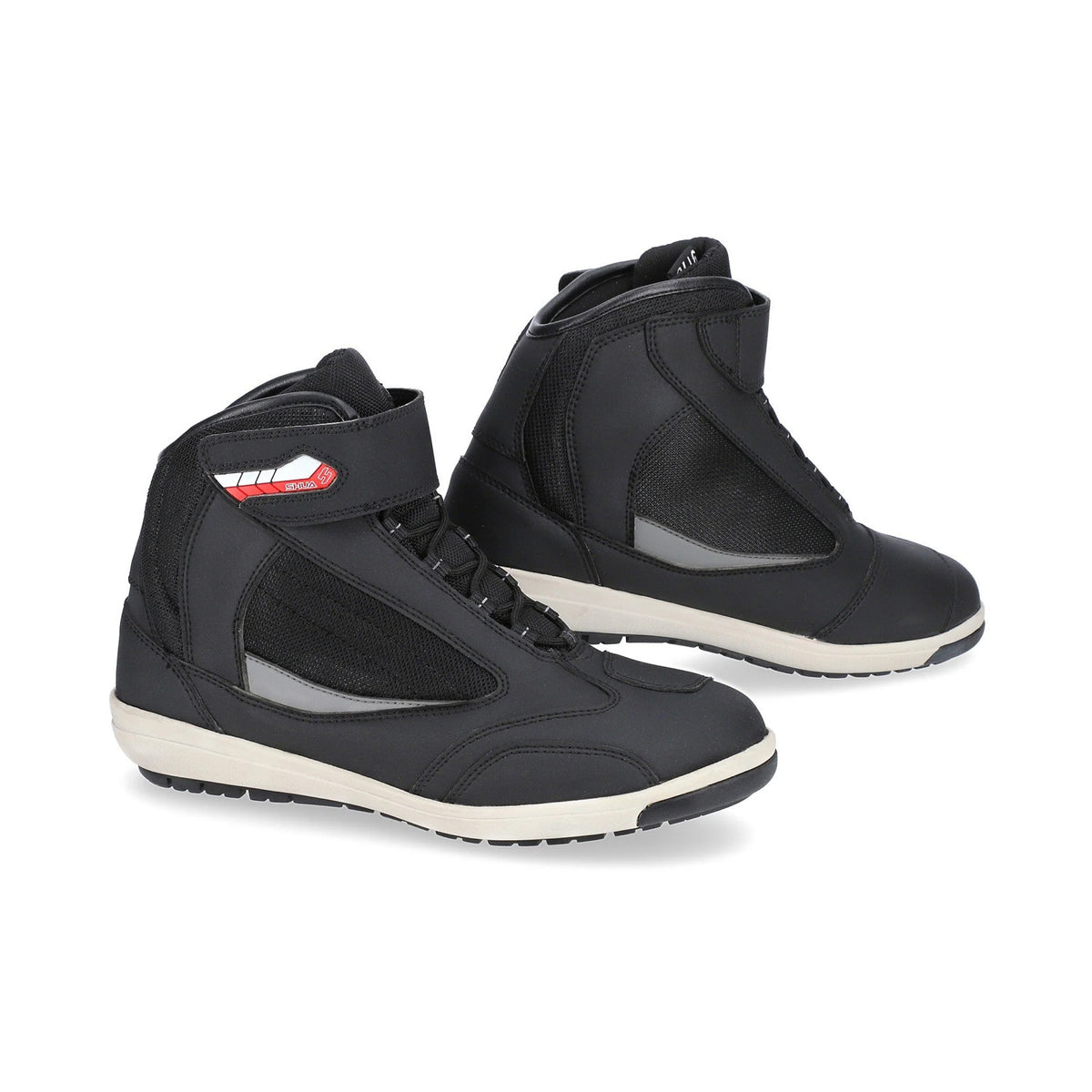 SHUA STUNT WP Moto Couro Botas Preto