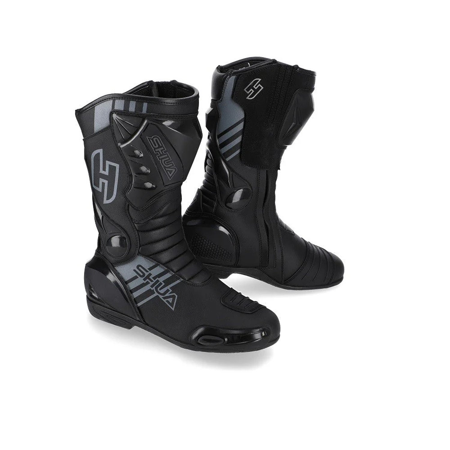SHUA SUPER TECH Moto Couro Botas Preto Cinza – 1 – Maximomoto PT