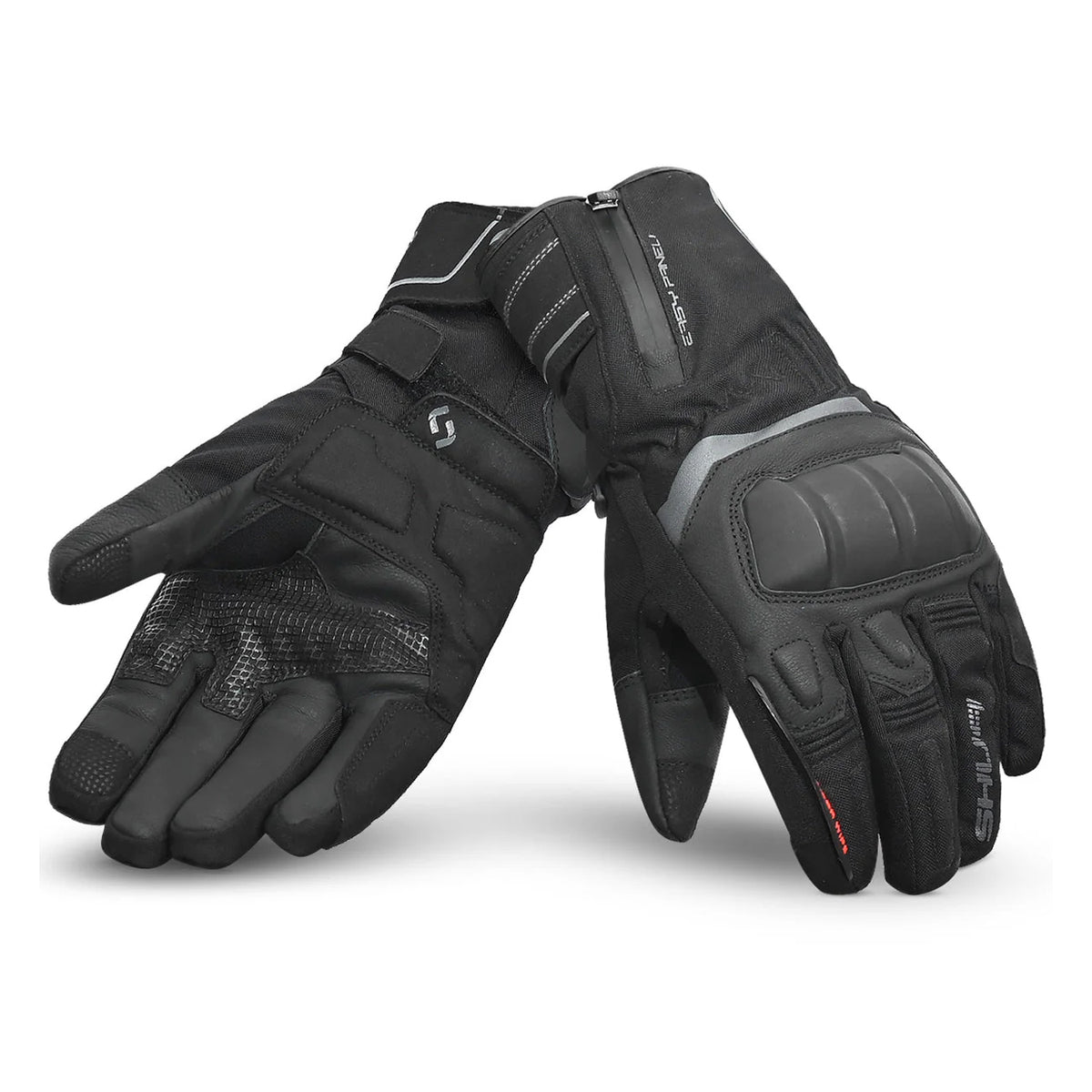SHUA THERMAL THAW Moto Luvas Preto Cinza