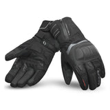 SHUA THERMAL THAW Moto Luvas Preto Cinza