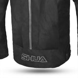SHUA GRAVITY Textil Moto Homem Casacos Preto Cinza - Imagem central traseira da Casacos