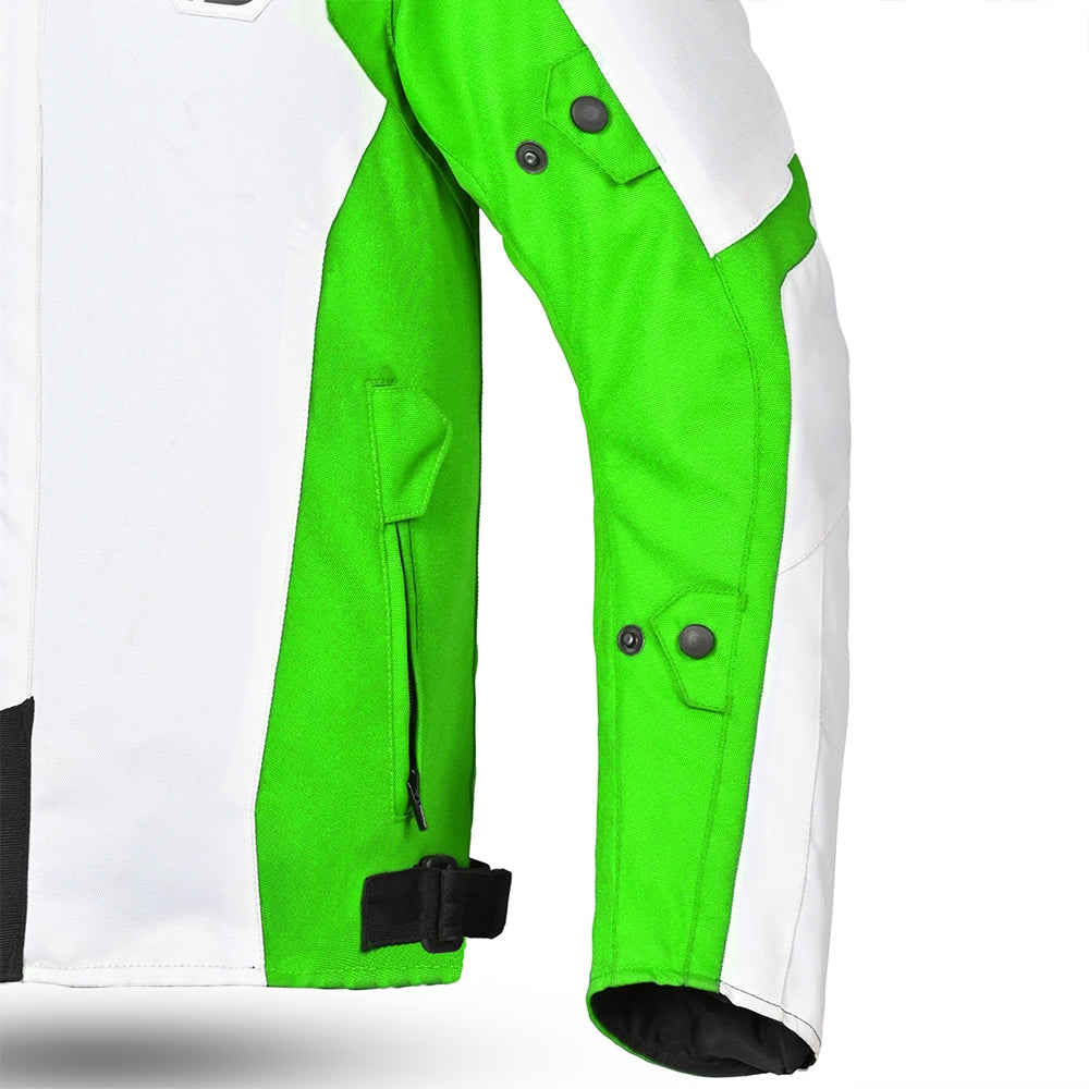SHUA IMMORTAL Moto Casaco Gelo Verde Preto - Imagem frontal esquerda da Casacos